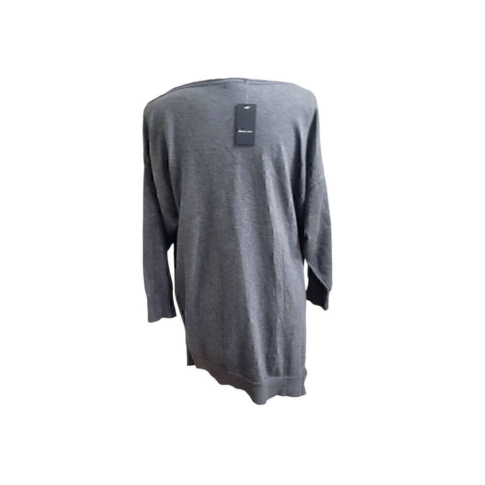 Verve Ami Women’s Asymmetrical Hem Sweater Gray Sz XL New - Picture 2 of 6